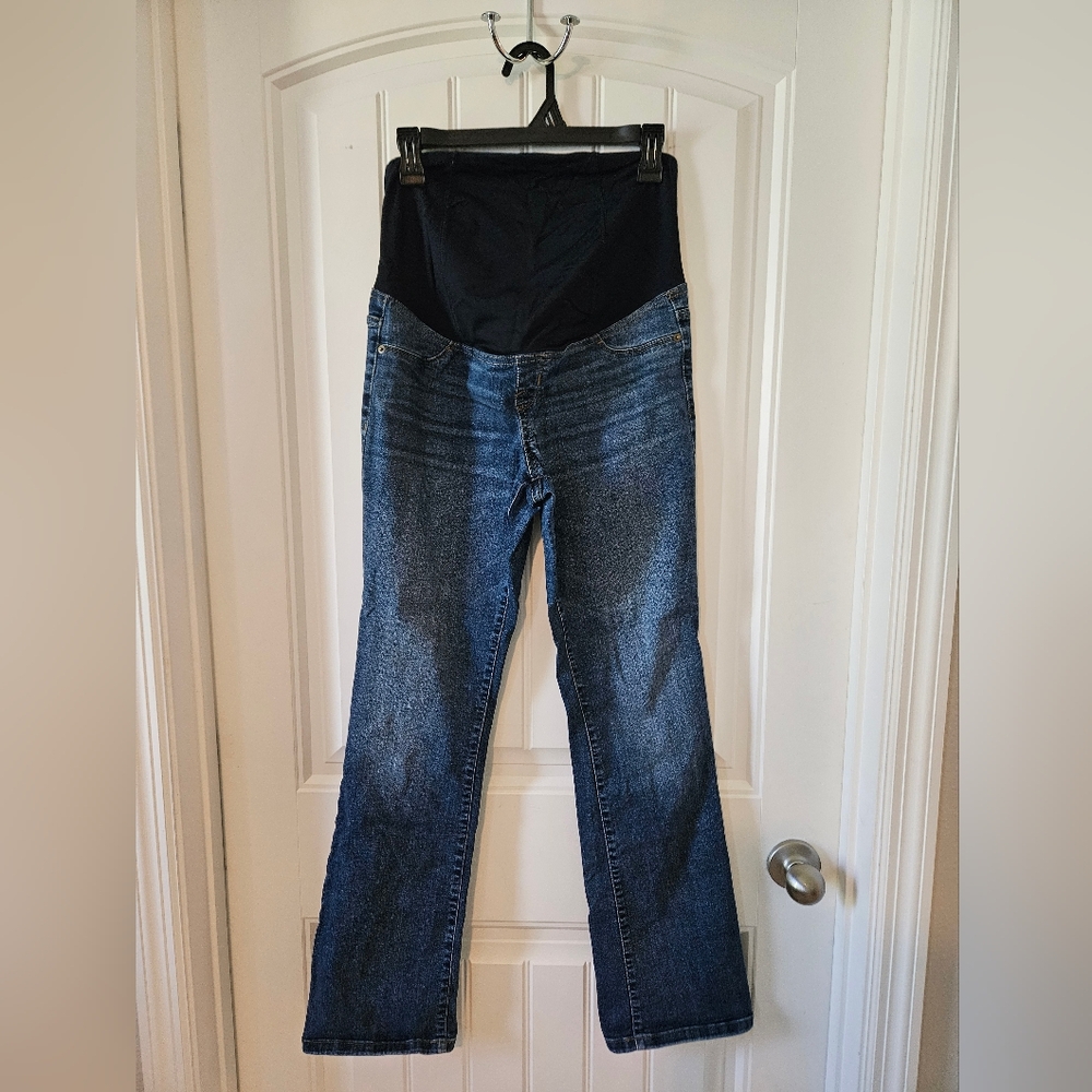 Isabel Maternity by Ingrid & Isabel Dark Blue Flare Jeans